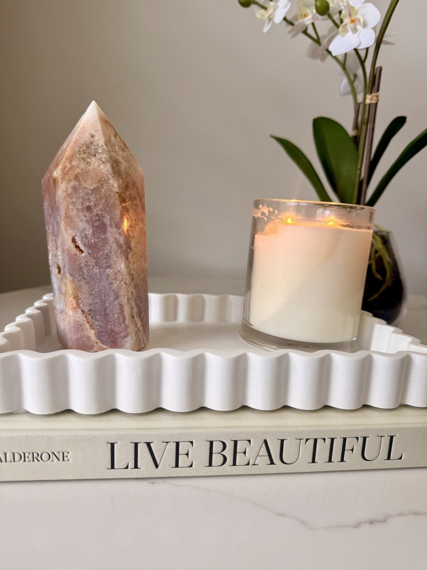 Pink Amethyst Tower – Approx. 16.5 cm | 1kg