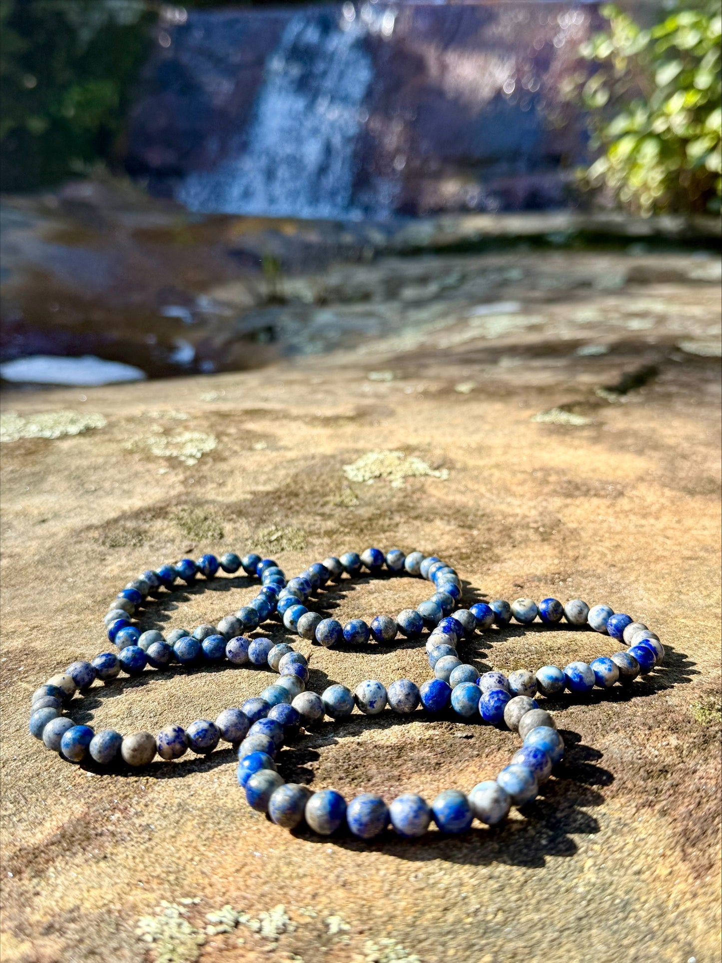 Lapis Lazuli Bracelet | 8mm Natural Crystal Beads