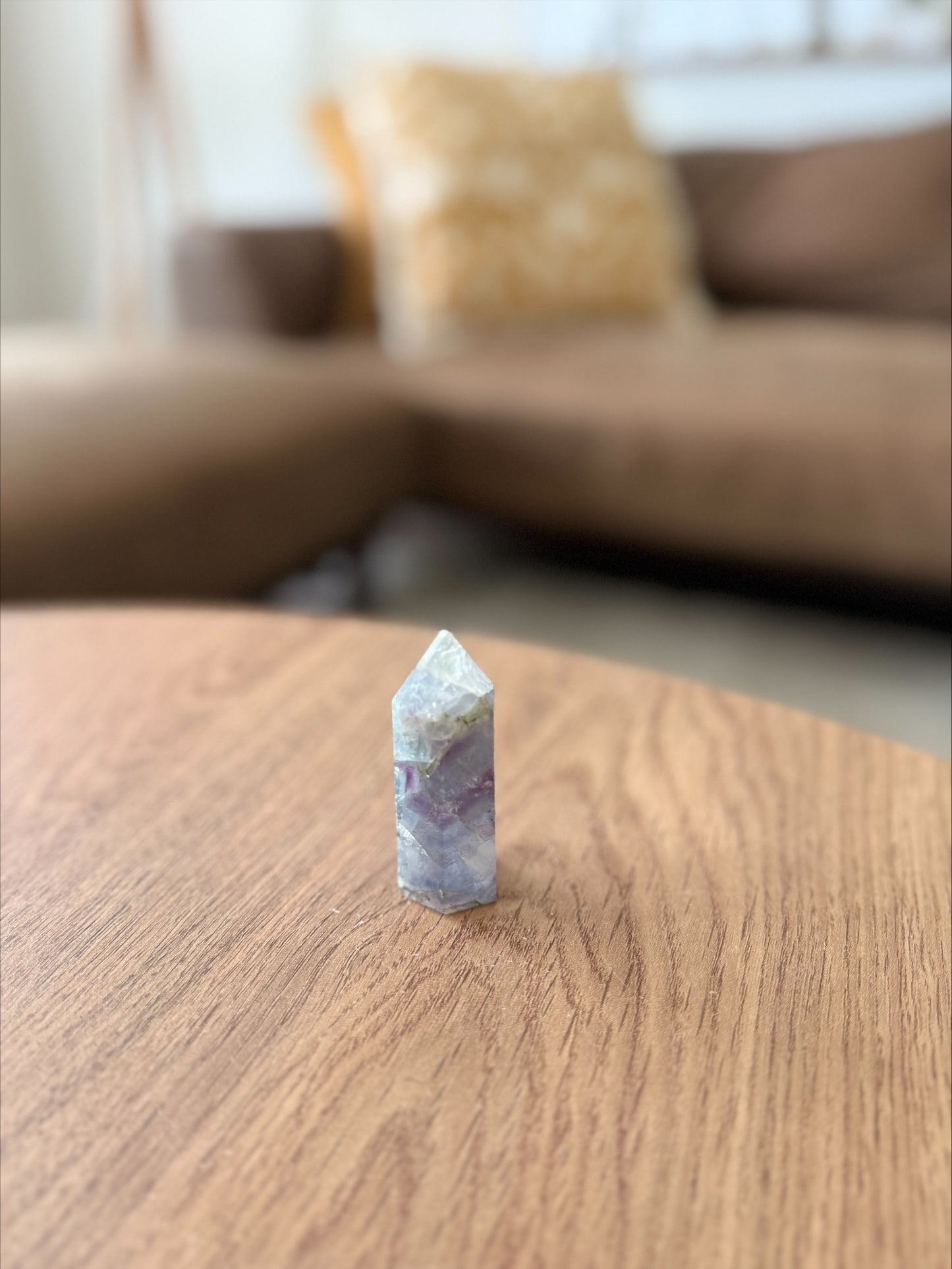 Rainbow Fluorite Crystal Tower