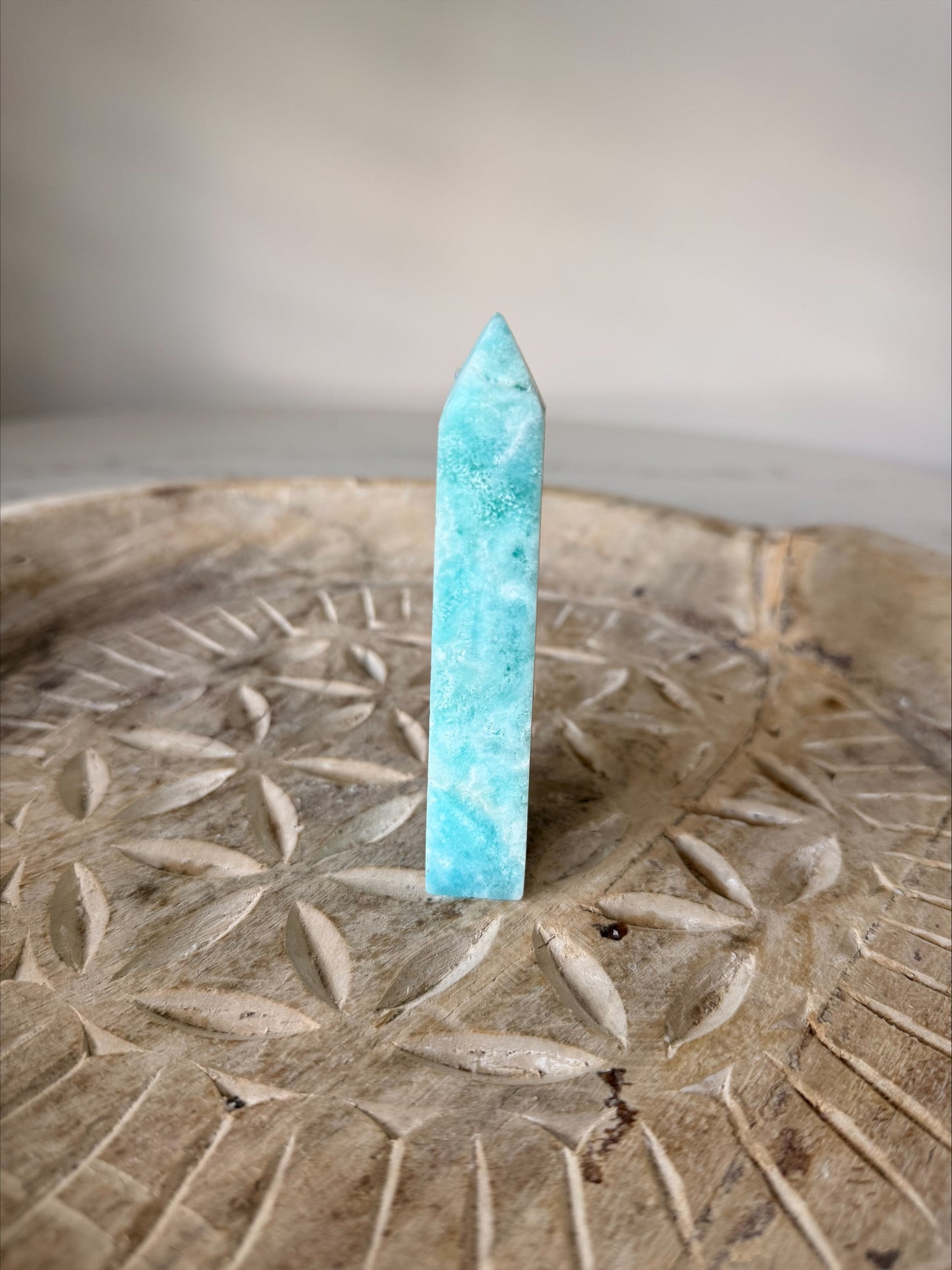 Hemimorphite Crystal Freeform | Ocean Blue Banded | 187g