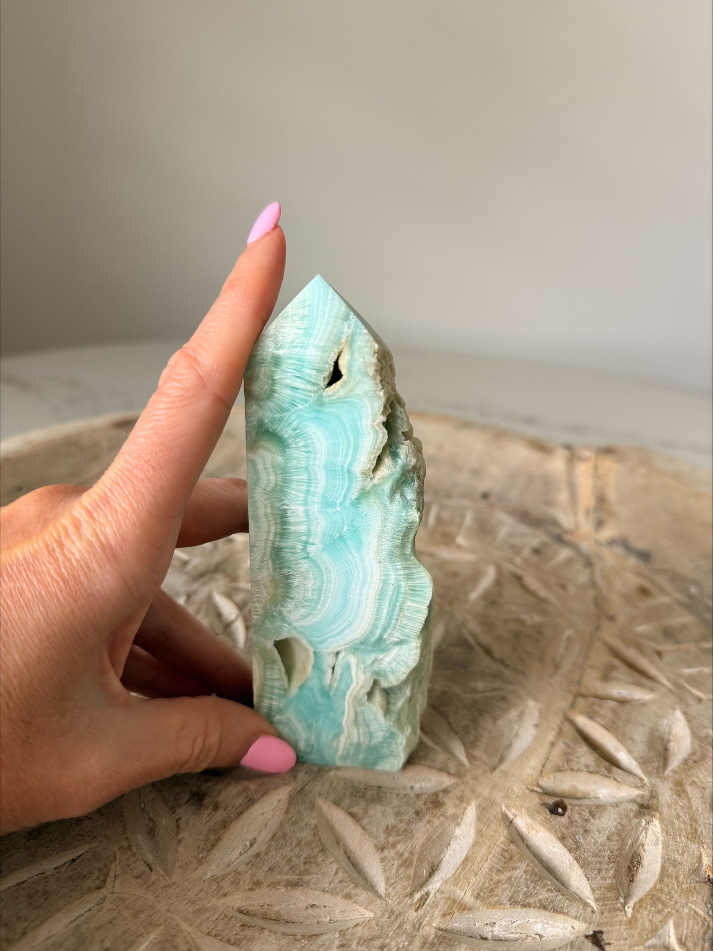 Natural Hemimorphite Freeform Tower | 240g