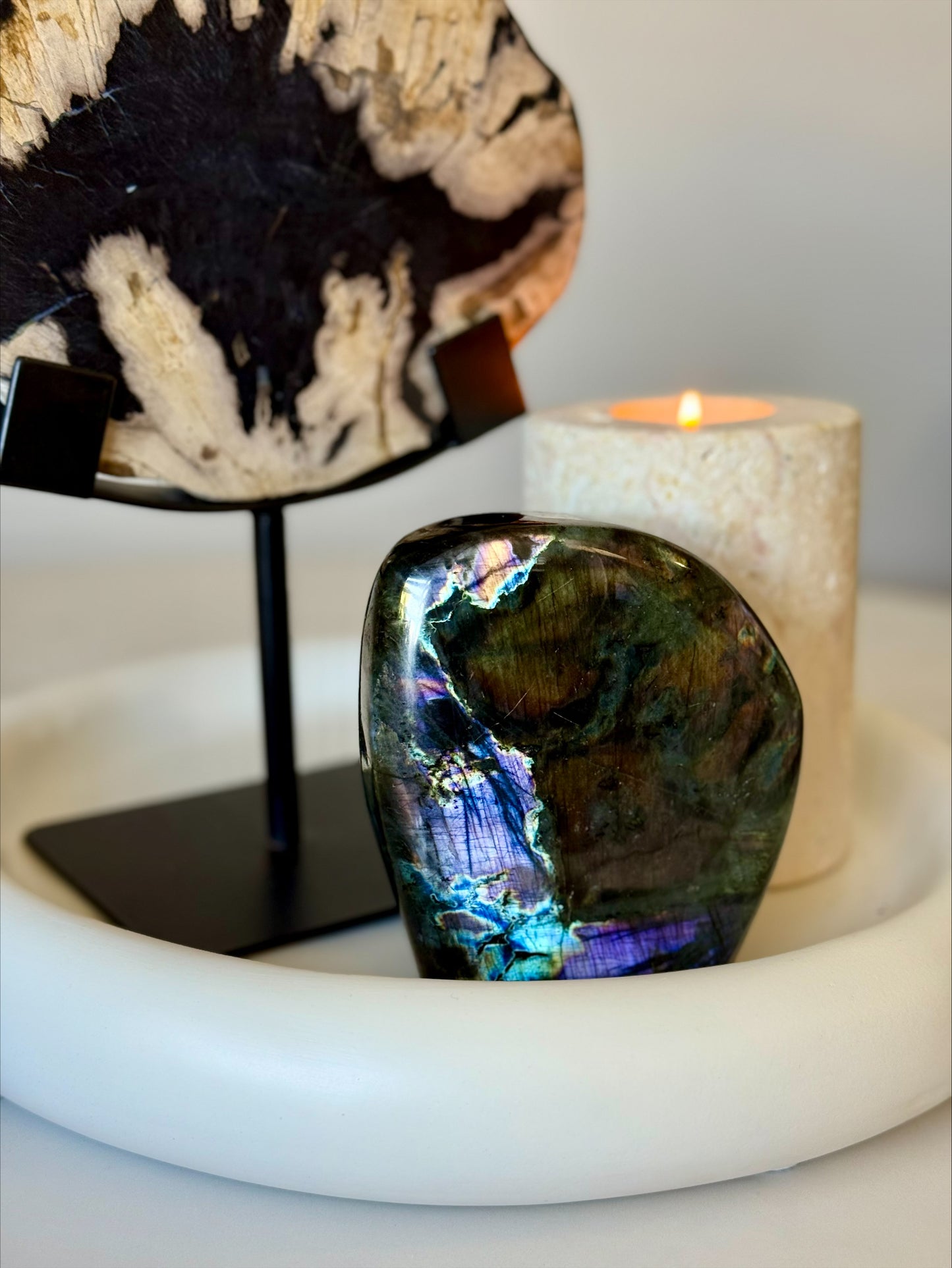 Purple Flash Labradorite Freeform