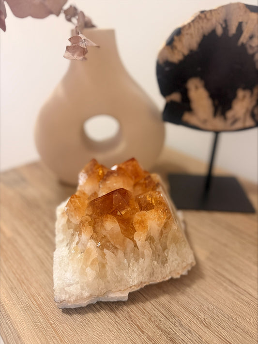 Citrine Cluster – 2.473 kg Statement Crystal