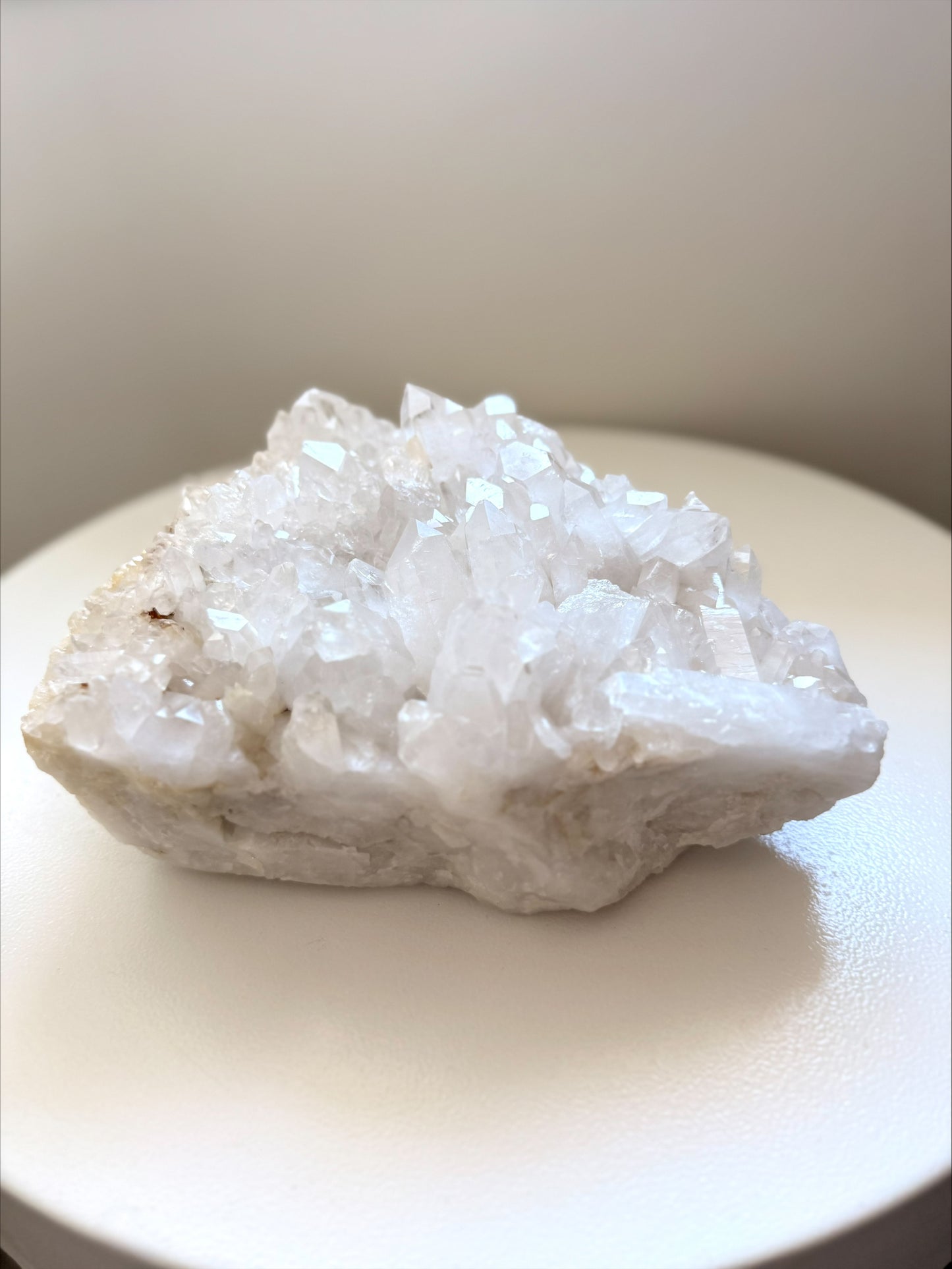 Large Clear Quartz Crystal Cluster on Natural Matrix