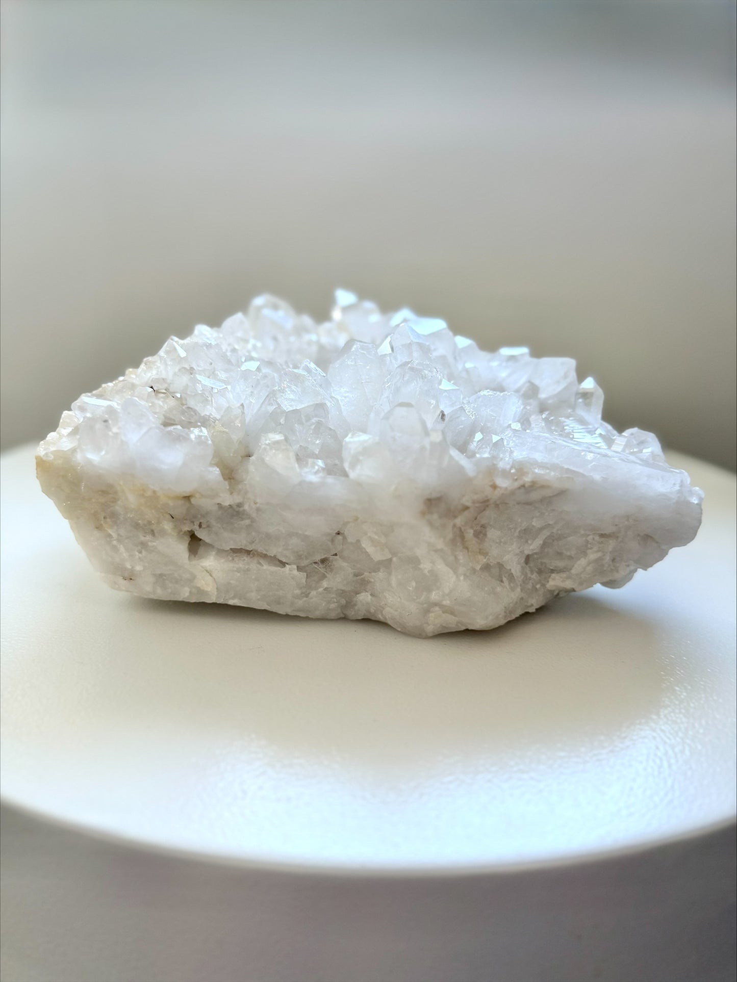 Large Clear Quartz Crystal Cluster on Natural Matrix