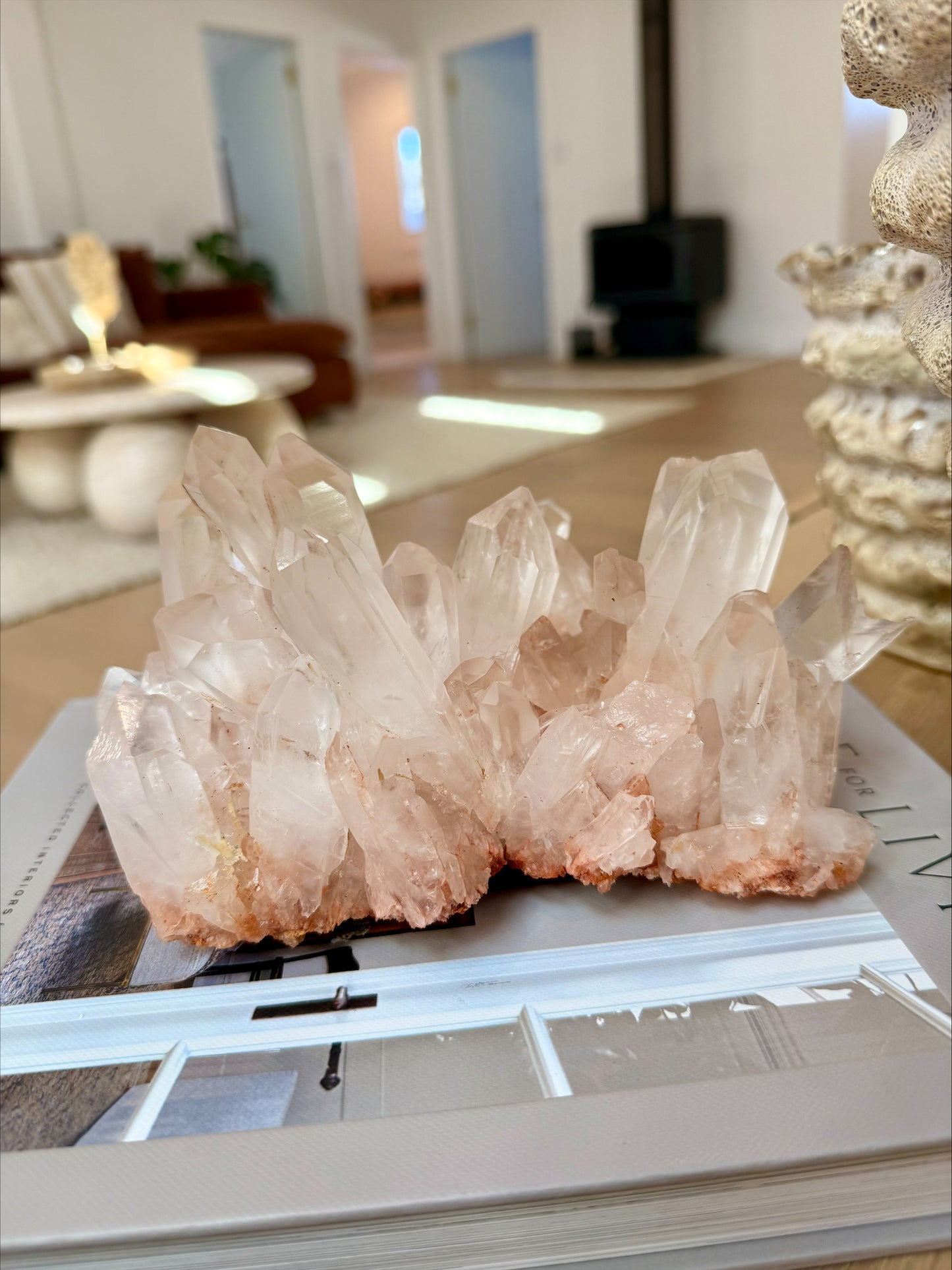 Pink Quartz Statement Cluster | 1.745kg