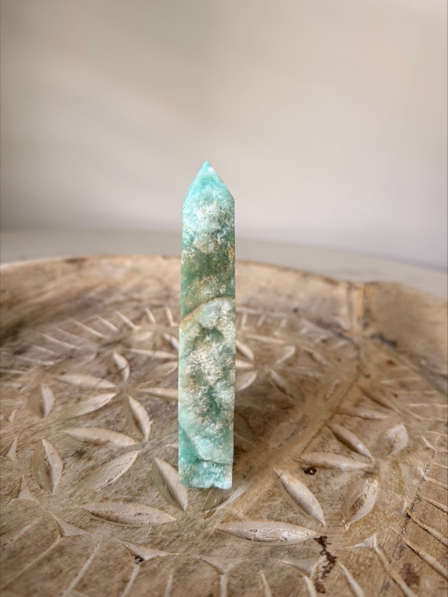 Hemimorphite Crystal Freeform | Ocean Blue Banded | 228g