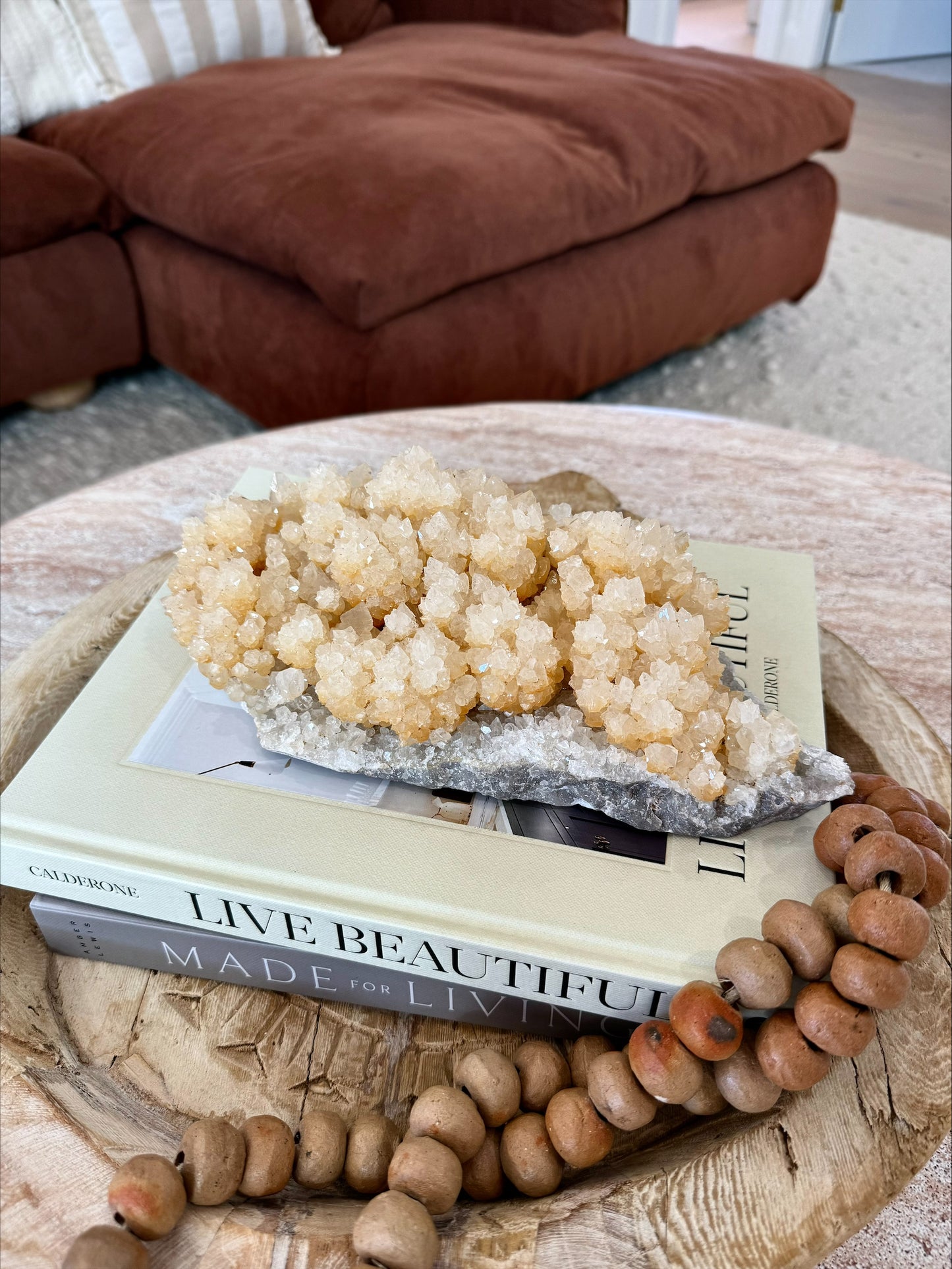 Statement Yellow Calcite Crystal on Stand | 2.324 kg