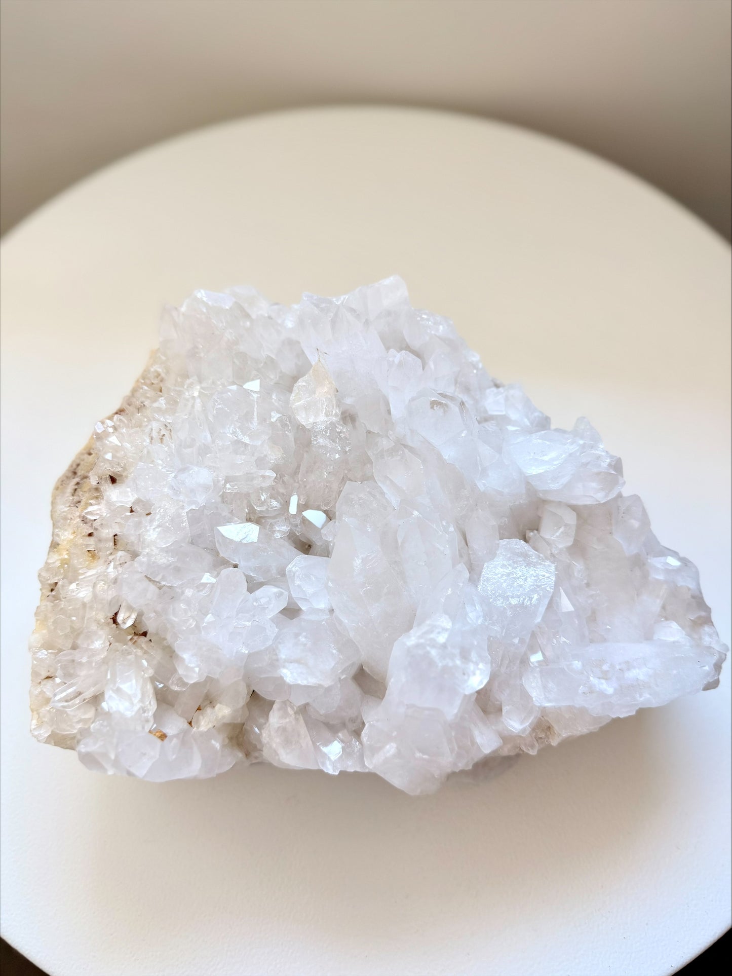 Large Clear Quartz Crystal Cluster on Natural Matrix