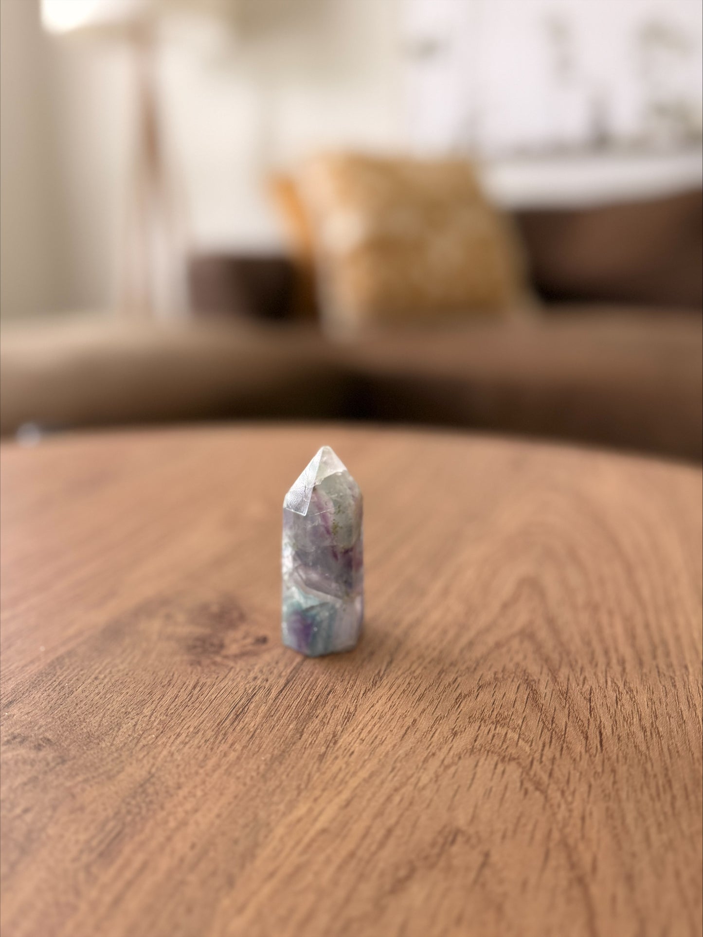 Rainbow Fluorite Crystal Tower