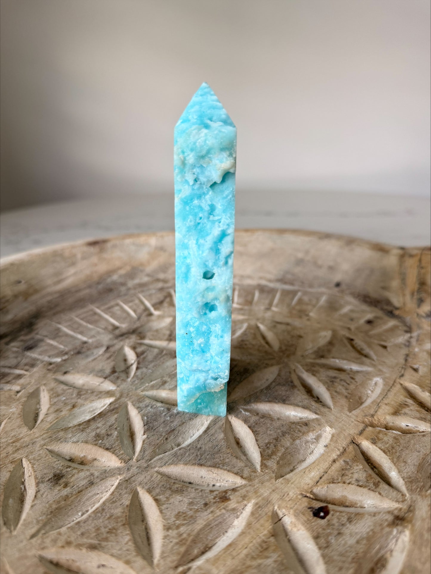 Hemimorphite Crystal Freeform | Ocean Blue Banded | 276g