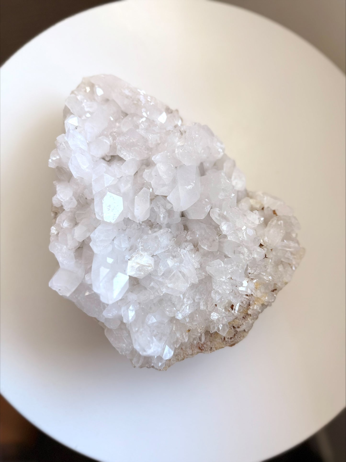 Large Clear Quartz Crystal Cluster on Natural Matrix