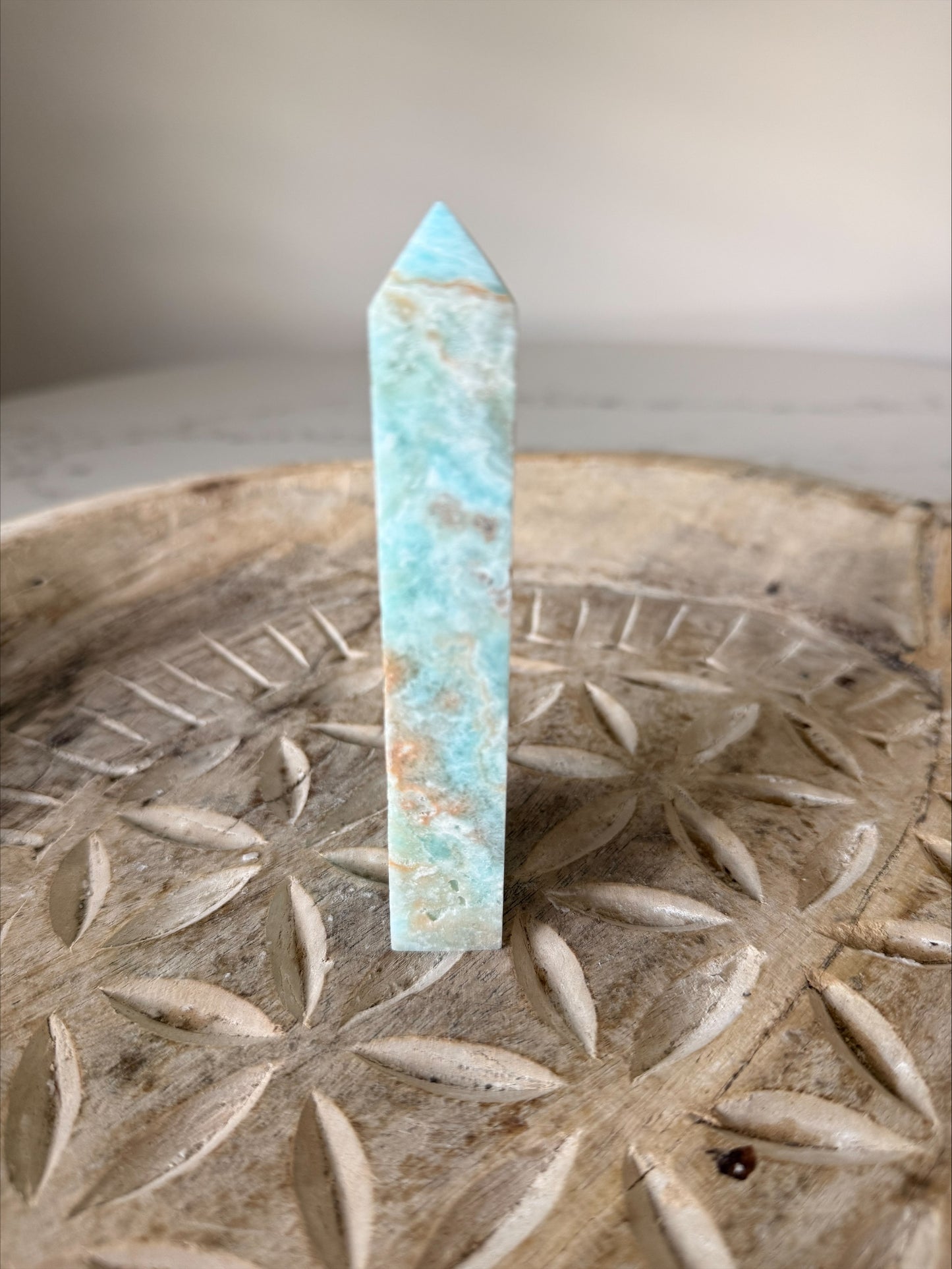 Hemimorphite Crystal Freeform | Ocean Blue Banded | 154g