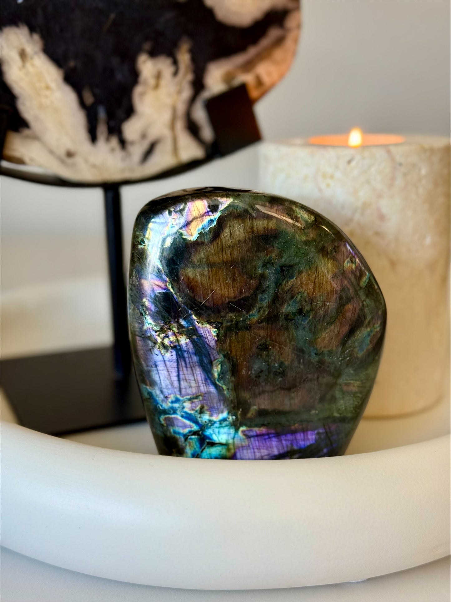 Purple Flash Labradorite Freeform