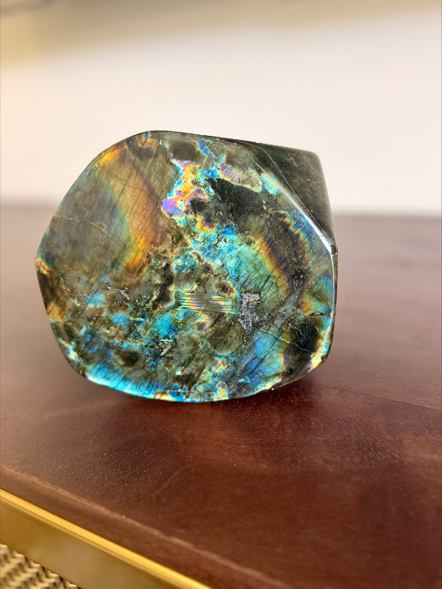 Labradorite Freeform 2.14kg – Electric Blue & Golden Flash Statement Piece