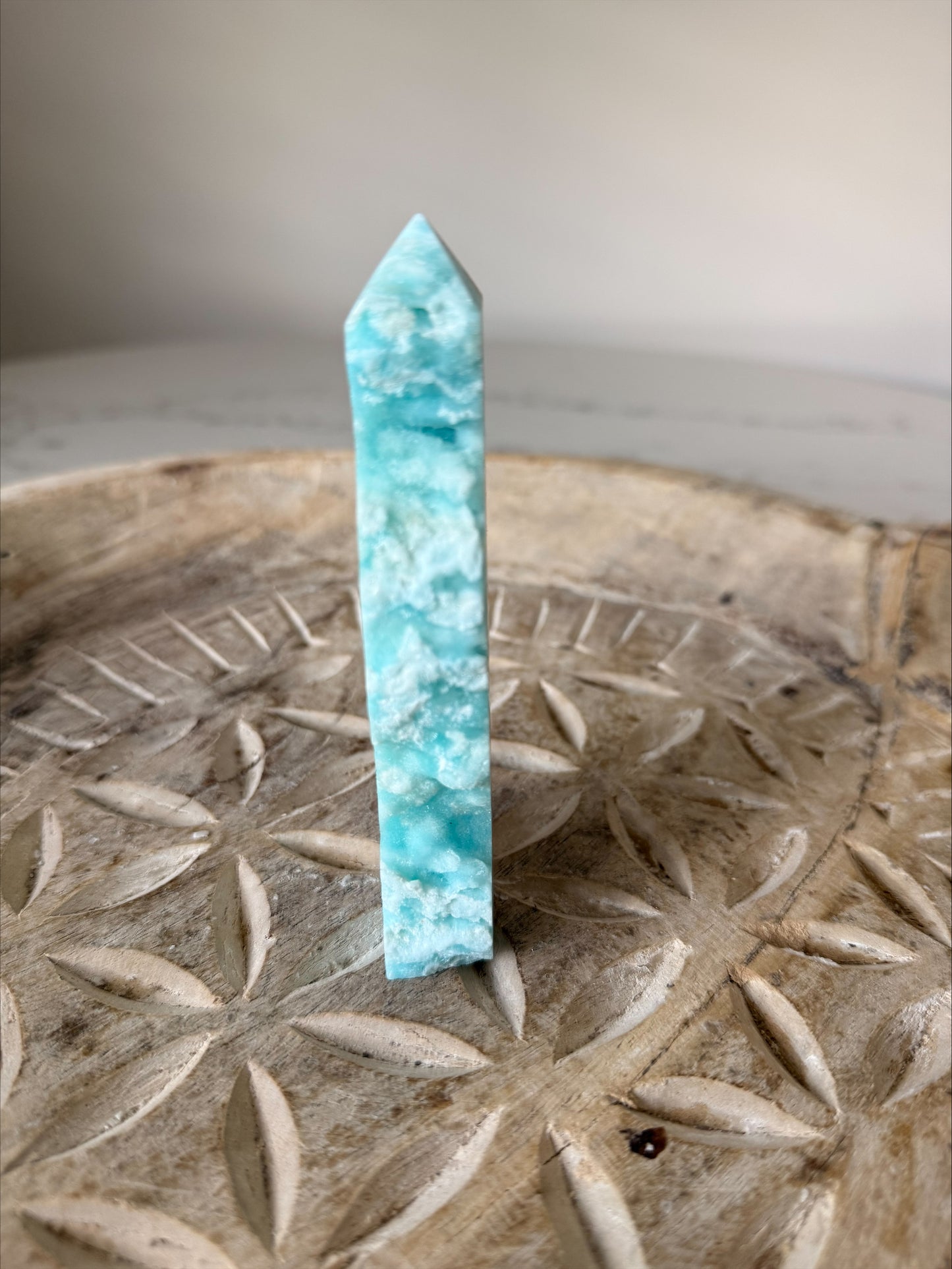 Hemimorphite Crystal Freeform | Ocean Blue Banded | 154g