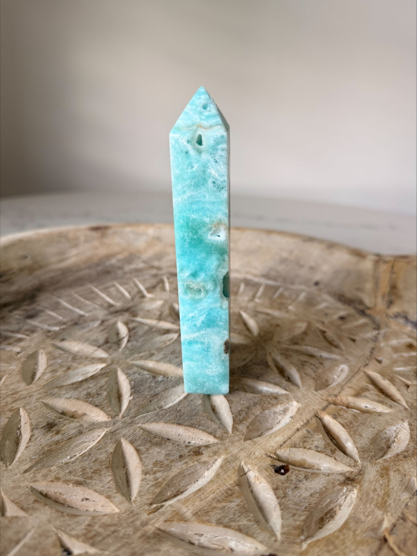 Hemimorphite Crystal Freeform | Ocean Blue Banded | 276g