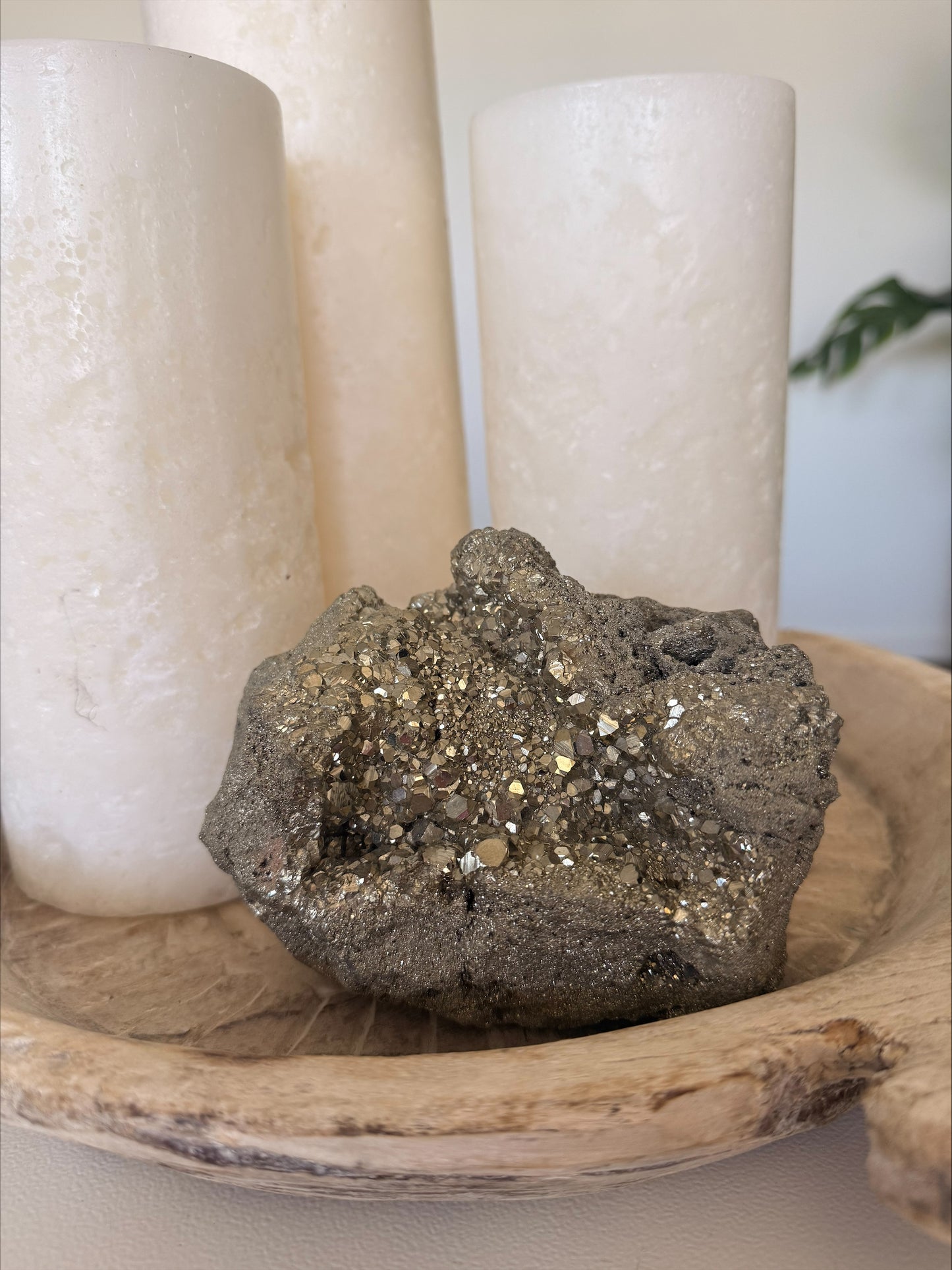 Sparkling Pyrite Crystal Cluster