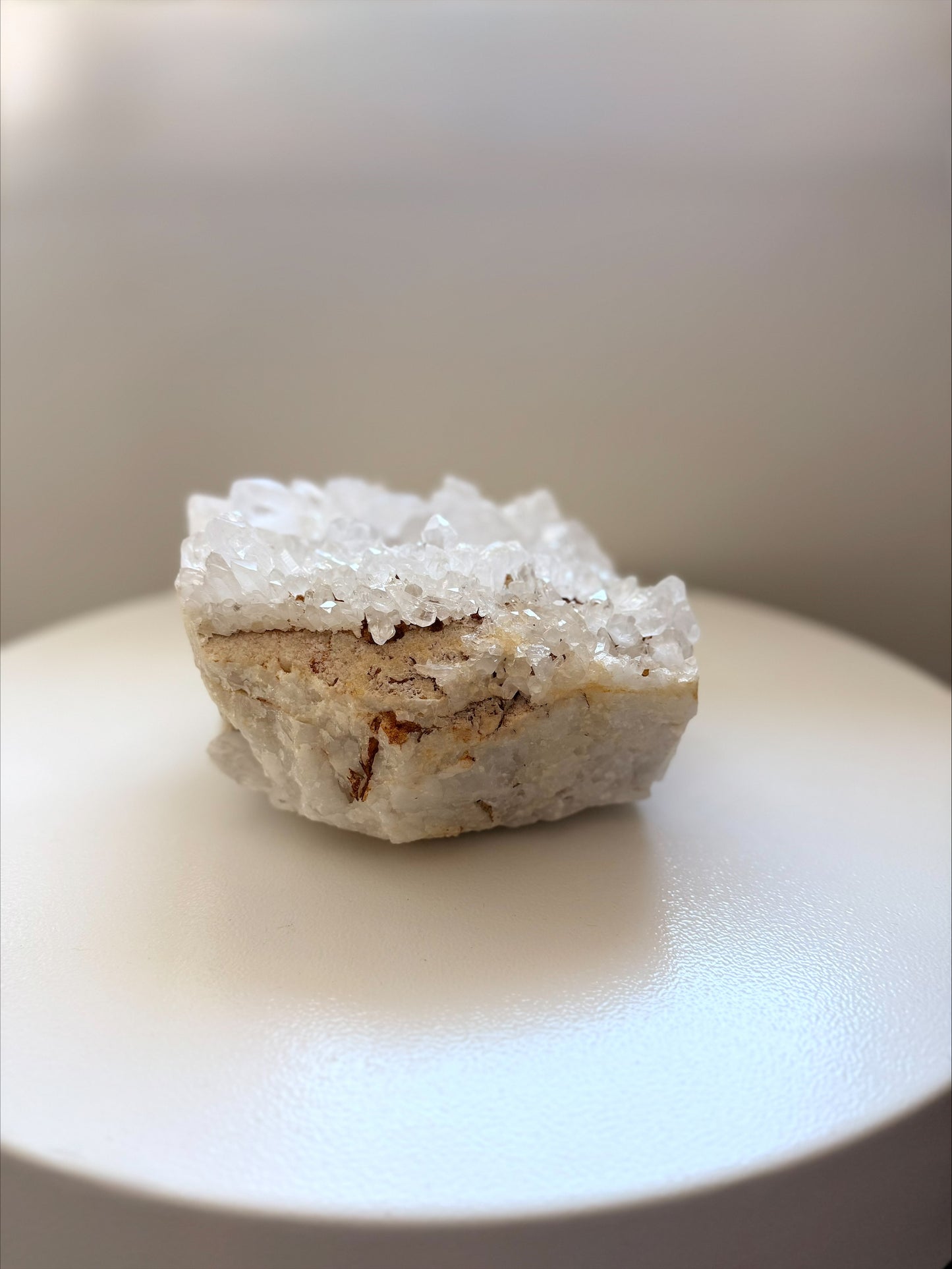 Large Clear Quartz Crystal Cluster on Natural Matrix