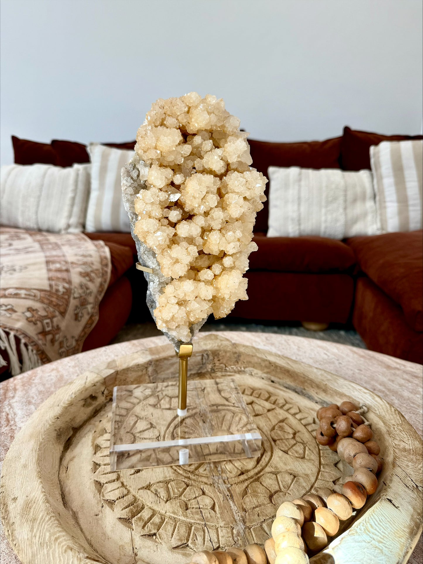 Statement Yellow Calcite Crystal on Stand | 2.324 kg