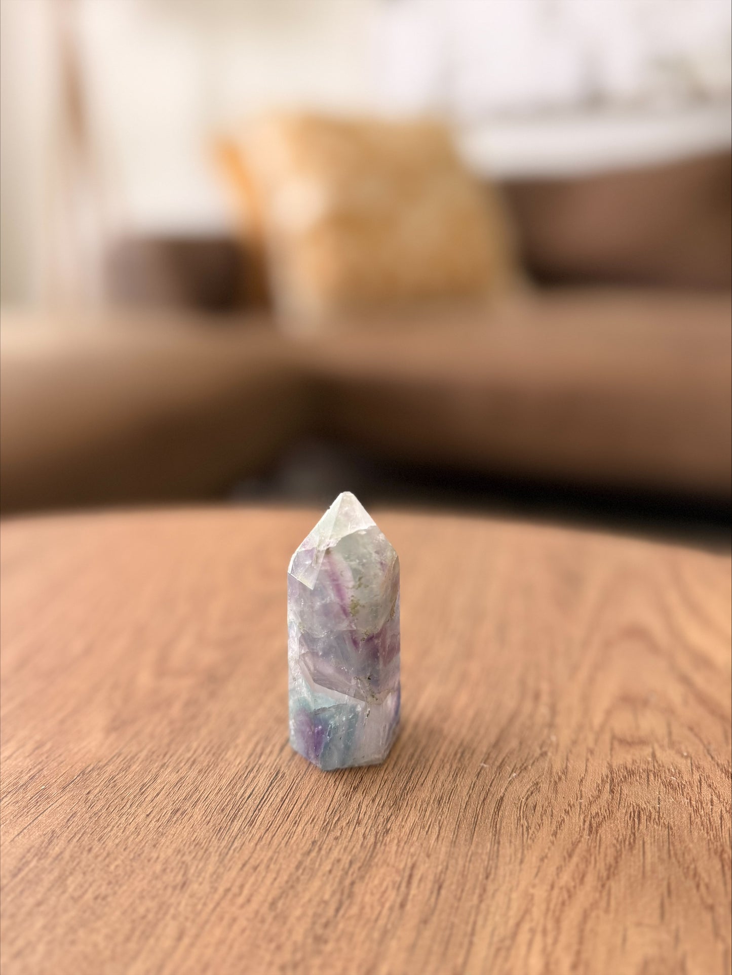 Rainbow Fluorite Crystal Tower