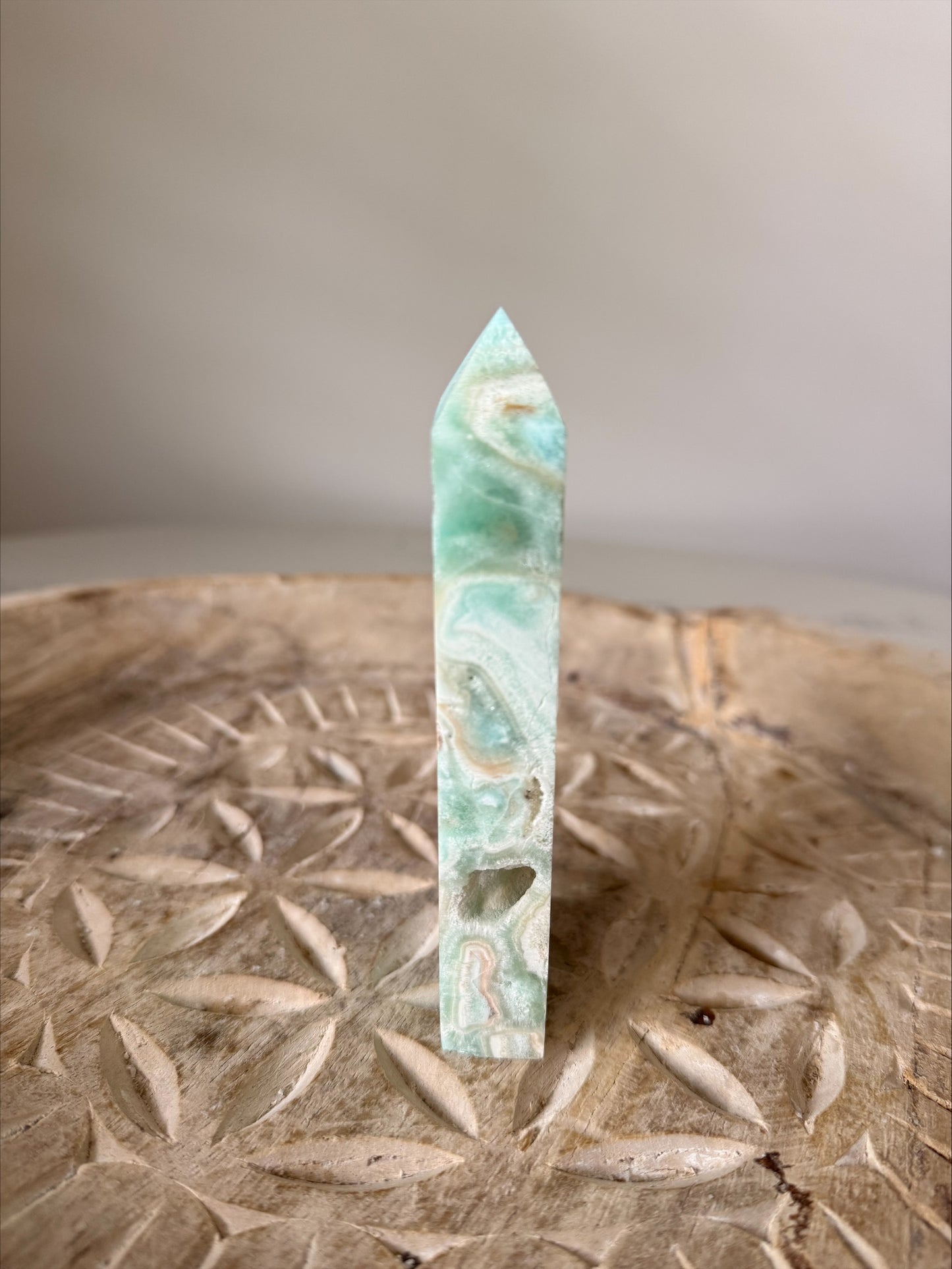 Natural Hemimorphite Freeform Tower | 240g