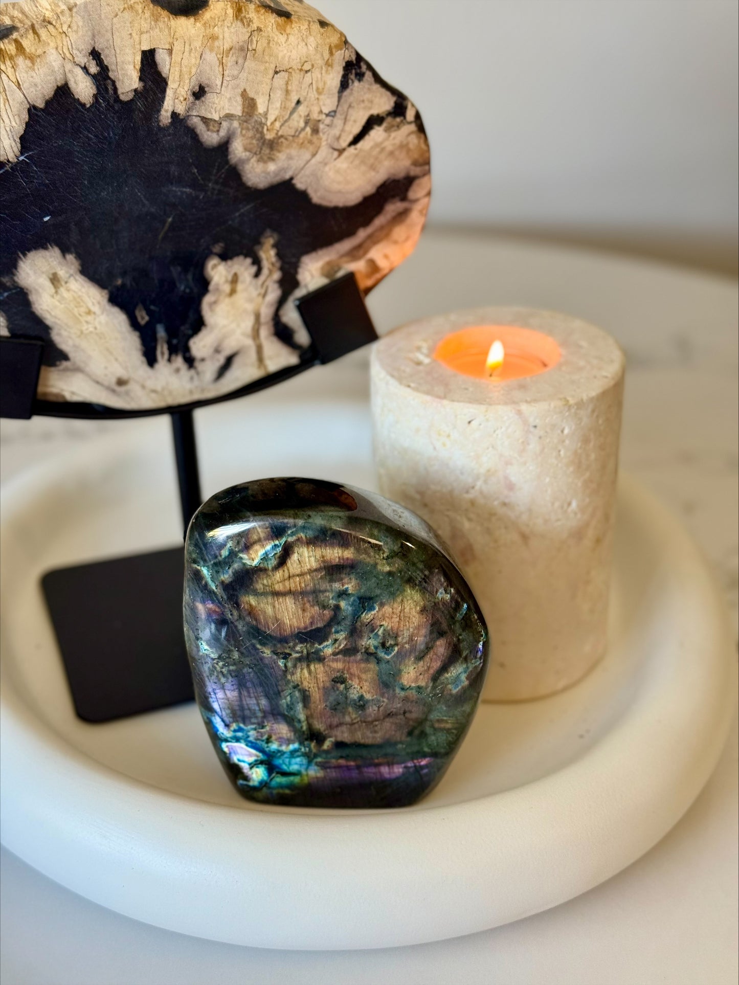 Purple Flash Labradorite Freeform